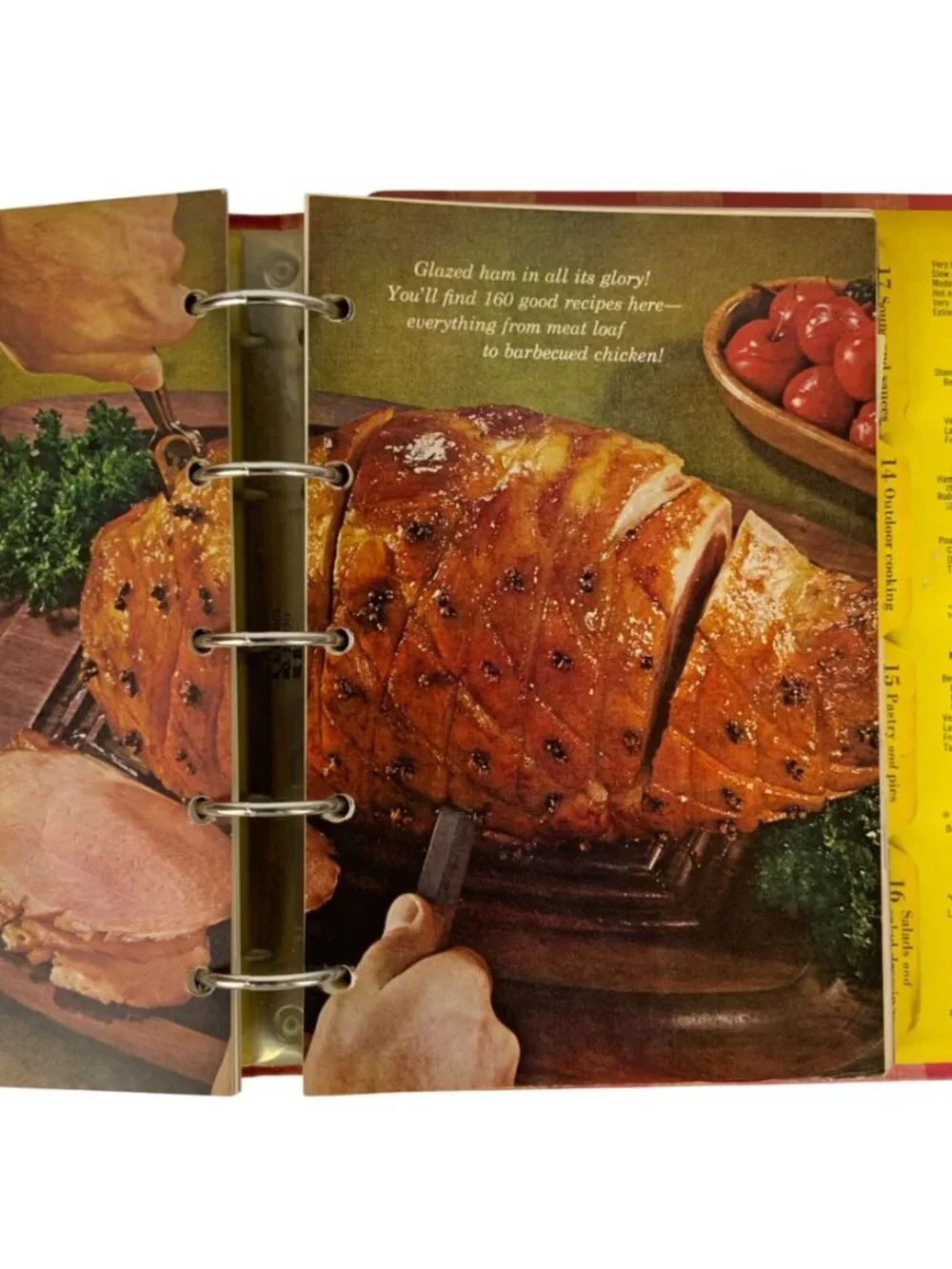 Vintage Better Homes & Gardens New Cook Book Red Plaid Hardcover Binder 1962